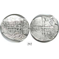 Mexico City, Mexico, cob 8 reales, (16)20(D), Grade 2.