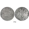 Image 1 : Mexico City, Mexico, cob 4 reales, Philip III, assayer F (pre-1607), Grade 1.