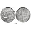 Image 1 : Potosi, Bolivia, cob 8 reales, Philip II, assayer B (5th period), borders of x's, Grade 1.