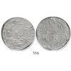 Image 1 : Potosi, Bolivia, cob 4 reales, Philip III, assayer Q, Grade 1.