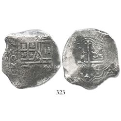 Mexico City, Mexico, cob 8 reales, (1)625/4D, rare.
