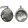 Image 1 : Mexico City, Mexico, cob 8 reales, Philip IV, assayer D, mounted shield-side out in a silver bezel w