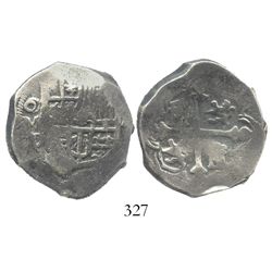 Mexico City, Mexico, cob 4 reales, Philip IV, assayer D, housed in a Spink box.