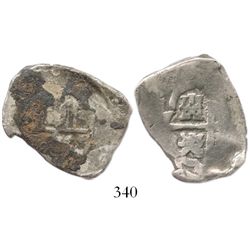 Seville, Spain, cob 4 reales, Philip IV, assayer not visible.