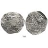 Image 1 : Potosi, Bolivia, cob 8 reales, 1649Z/R (very rare), crowned-L countermark on cross.