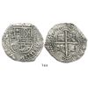 Image 1 : Potosi, Bolivia, cob 8 reales, 16(49)O, no countermark (rare).