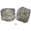 Image 1 : Potosi, Bolivia, cob 8 reales, 1649(O), with crowned-(?) countermark on cross.