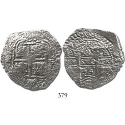 Potosi, Bolivia, cob 8 reales, 1654E.