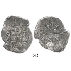 Mexico City, Mexico, cob 8 reales, Philip IV, assayer P.