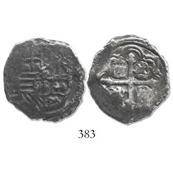 Mexico City, Mexico, cob 4 reales, Philip IV, assayer P.