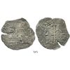 Image 1 : Potosi, Bolivia, cob 8 reales, 1651E/O, crown-alone countermark (rare type) on shield.