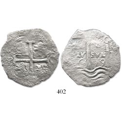 Potosi, Bolivia, cob 8 reales, 1679C.