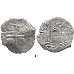 Potosi, Bolivia, cob 8 reales, 1679V.