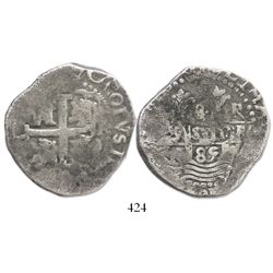 Lima, Peru, cob 8 reales, 1685R.