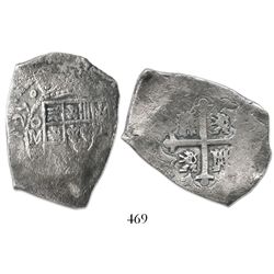 Mexico City, Mexico, cob 8 reales, (1)729R.