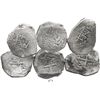Image 1 : Lot of 3 Mexico City, Mexico, cob 8R, assayer R (1729-30).
