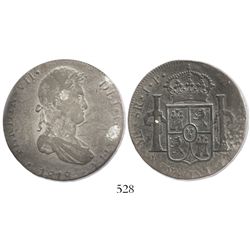 Lima, Peru, bust 8 reales, Ferdinand VII, 1818JP.
