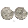 Image 1 : Mexico City, Mexico, cob 8 reales, (165)2(P), with chopmarks and test-cuts as from circulation in th