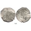 Image 1 : Mexico City, Mexico, cob 8 reales, 1653P, with test-cuts as from circulation in the Orient.