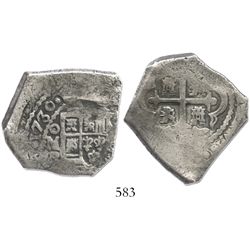 Mexico City, Mexico, cob 8 reales, 1730R.