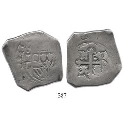 Mexico City, Mexico, cob 8 reales, 1732F.