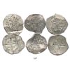 Image 1 : Lot of 3 Mexico City, Mexico, cob 4 reales, partially dated in the 1640s-50s, assayer P (where visib