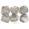 Image 1 : Lot of 3 Mexico City, Mexico, cob 4 reales, partially dated in the 1640s-50s, assayer P (where visib
