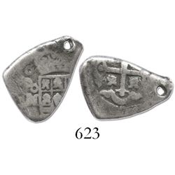 Mexico City, Mexico, cob 1 real, 1730, assayer uncertain.