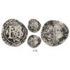 Image 1 : Lima, Peru, cob 1/2 real, Philip II, assayer Diego de la Torre, P to left, .D to right, v/upside-dow