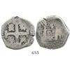 Image 1 : Lima, Peru, cob 4 reales, 1720M, rare.