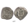 Image 1 : Lima, Peru, cob 4 reales, 1737/6N, rare.