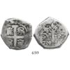 Image 1 : Lima, Peru, cob 4 reales, 1739V, rare.