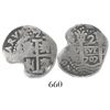 Image 1 : Lima, Peru, cob 2 reales, 1707(H).