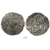 Image 1 : Potosi, Bolivia, cob 8 reales, Philip II, assayer B (5th period), borders of x's.