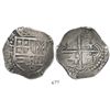Image 1 : Potosi, Bolivia, cob 8 reales, Philip III, assayer R (curved leg).