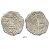 Image 1 : Potosi, Bolivia, cob 8 reales, (1)628(P or T), from the ca.-1629 "Panama hoard."