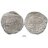 Image 1 : Potosi, Bolivia, cob 8 reales, (162)9T, from the ca.-1629 "Panama Hoard."