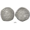 Image 1 : Potosi, Bolivia, cob 8 reales, 1629(P or T), late type with fine dots.