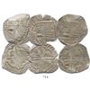 Image 1 : Lot of 3 Potosi, Bolivia, cob 8 reales, assayer T (mid- to late 1620s), one with lions-castles trans