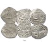 Image 1 : Lot of 3 Potosi, Bolivia, cob 8 reales, assayer T (mid- to late 1620s), one with lions-castles trans