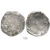 Image 1 : Potosi, Bolivia, cob 8 reales, (16)37, assayer not visible, rare.