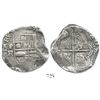 Image 1 : Potosi, Bolivia, cob 8 reales, (16)40FR, rare.