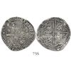 Image 1 : Potosi, Bolivia, cob 4 reales, Philip II, assayer B (3rd period), Sellschopp plate coin.