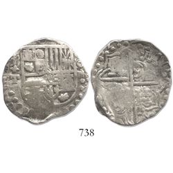 Potosi, Bolivia, cob 4 reales, (1)620T, rare.