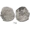 Image 1 : Potosi, Bolivia, cob 2 reales, 1618PAL, very rare.