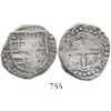 Image 1 : Potosi, Bolivia, cob 2 reales, (16)29T, rare.