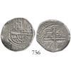 Image 1 : Potosi, Bolivia, cob 2 reales, (16)30T, rare.