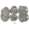 Image 1 : Lot of 3 Potosi, Bolivia, small cobs (2R Philip IV assayer not visible; 1R Philip II assayer B; and