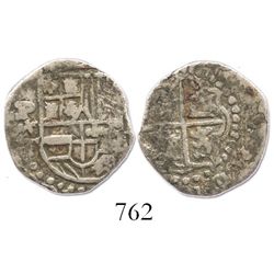 Potosi, Bolivia, cob 1 real, Philip III, assayer T.