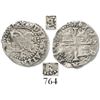 Image 1 : Potosi, Bolivia, cob 1/2 real, Philip II, assayer B/L below, backward B to right of monogram (2nd pe